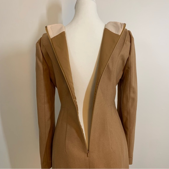 Long Sleeve Wool Spring Dress - Picture 9 of 10